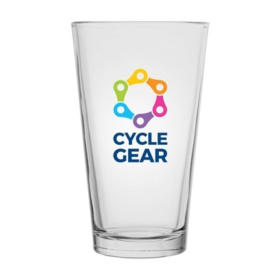 Taper Beer Glass 16 oz. | Custom Full Color Printed Pint Glass for Events