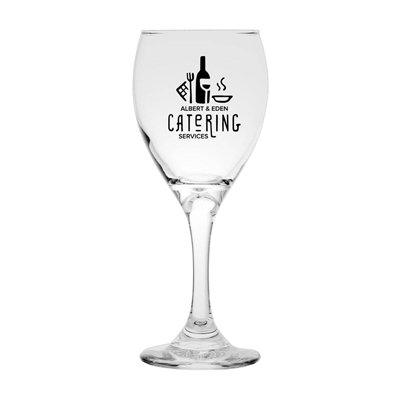 Globet Wine Glass 8.5 oz. - Personalized Silk Screen | Branded Wine Glass | Custom Drinkware