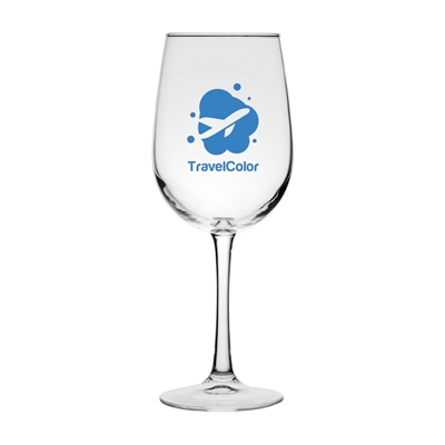 Vera Wine Glass 18.5 oz. - Custom Silk Screen | Personalized Wine Glass | Elegant Drinkware
