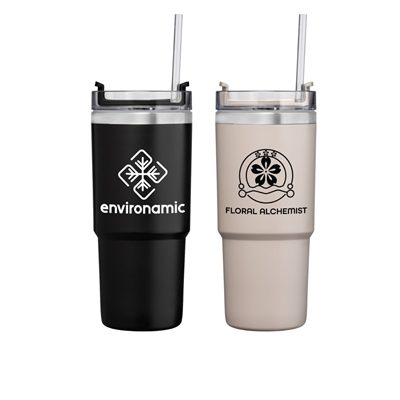 Rime 25oz Recycled Stainless Steel Leakproof Straw Tumbler | Silk Screen