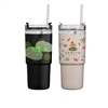 Rime 25oz Recycled Stainless Steel Tumbler with Straw | Full Color Custom Print