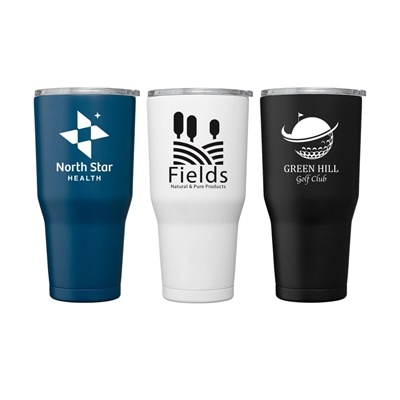 Grosche Yukon 30oz Stainless Steel Tumbler | Silk Screen Printed Slider Lid