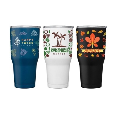 Grosche Yukon Stainless Steel Tumbler 30oz | Full Color Inkjet | Slider Lid