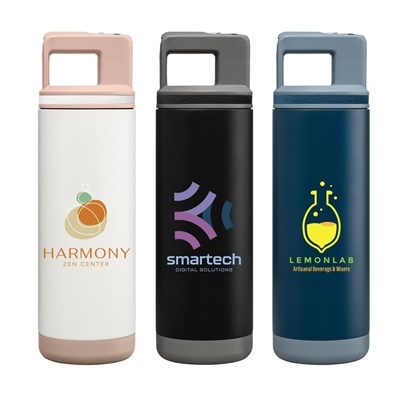 Grosche Alpine 20oz Full Color Water Bottle | Custom Stainless Steel with Straw
