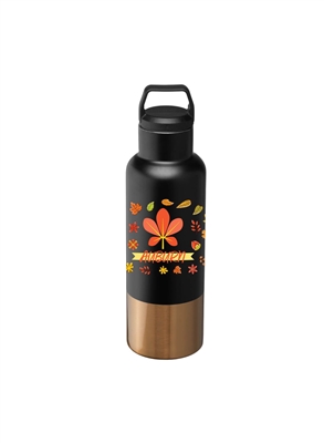 Aurelia 22.5 oz Stainless Steel Bottle | Full Color Custom Printed Bottle