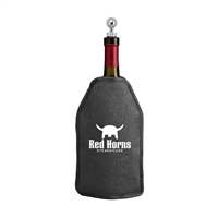 Nest Recycled Polyester Wine Bottle Cooler | 6.4 "x 8.9" | Silk Screen Logo