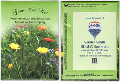 Grow With Us Wildflower Custom Printed Packets