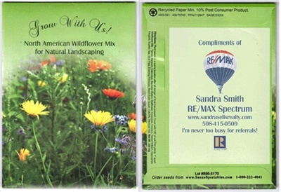 Grow With Us Wildflower Custom Printed Packets