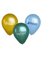 Metallic Latex Balloon 11" | Custom Second-Sided Imprint, Biodegradable