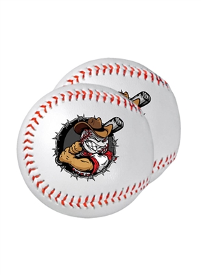 Synthetic Leather Baseball | Custom One Color Imprint Promotional Item