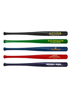 Custom 18" Mini Wooden Baseball Bats | One Color Logo Imprint