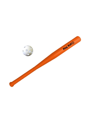 Plastic Baseball Bat & Ball Set â€“ Second Color Custom Pad Print | Multi-Color Sports Giveaway Set