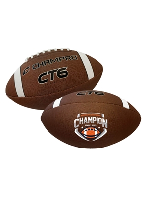 CHAMPRO 14" Football â€“ Full Color Custom Printed Promotional Football | Synthetic Leather
