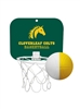 Mini Basketball Backboard with Foam Basketball | Custom One Color Imprint Promo Game