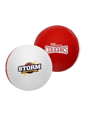 2-Toned Foam Basketball 4" | Full Color Imprinted Mini Promotional Basketballs