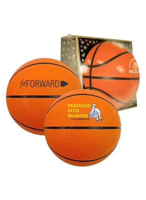 Full Size 29.5 Inch Rubber Basketball | Full Color Imprint Custom Promotional Ball