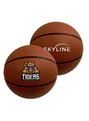 Full Size Synthetic Leather Basketball 29Â½" | Custom Printed Promotional Basketball