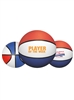 Custom 7" Red White Blue Basketball | Promotional Rubber Basketball