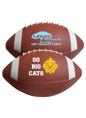 Rubber Football 12.5 Inch One Color | Custom Printed Promotional Ball