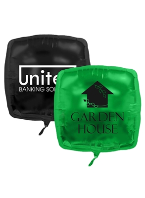 Square Helium Saver XtraLife Foil Balloons 22" | One-Sided Custom Imprint