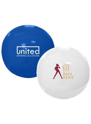 Solid Color Beach Ball 16" | Custom One Color Imprint Promotional Inflatable