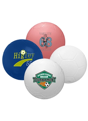 Custom Mini Vinyl Soccer Ball 4.25" | One Color Logo Imprint
