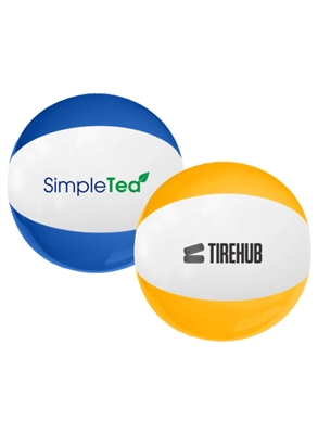 Two Toned Beach Ball 12" | Custom One Color Imprint Promotional Inflatable