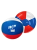Red White Blue Beach Ball 12" | Custom One-Color Pad Printed Inflatable Ball