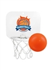 Mini Basketball Backboard with Vinyl Ball | Full Color Custom Printed Promotional Hoop Set