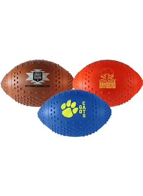 Vinyl Grip Football 11" | One Color Custom Pad Print | Soft Rubber Promotional Football