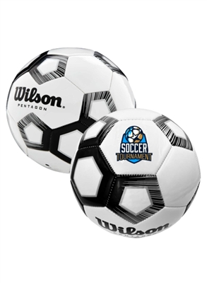 Wilson Pentagon Soccer Ball 27" | Custom One Color Pad Print