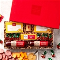 Hickory Farms Savory Farmhouse Gift Box | Gourmet Sausage & Cheese Set