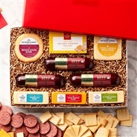 Hickory Farms Hearty Selection Gift Box | Gourmet Sausage, Cheese & Crackers