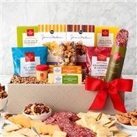 Hickory Farms Savory Snacks Gift Box | Salami, Cheese & Mustard Gift Set