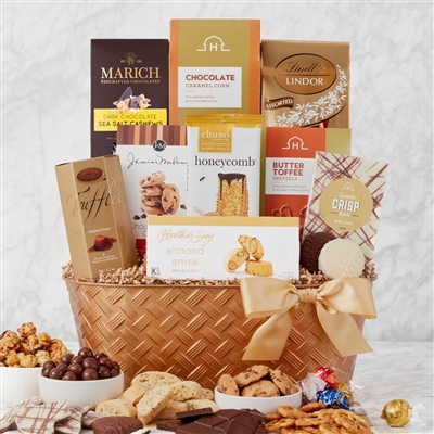 Hickory Farms VIP Elegance Gourmet Sweets Gift Basket | Candy Snacking Board for Groups or Office