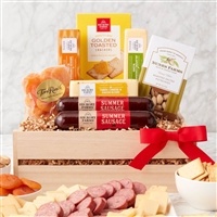 Hickory Farms Meat & Cheese Gift Crate | Gourmet Sausages, Cheese & More