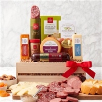 Hickory Farms Premium Meat & Cheese Gift Crate | Savory Sausage, Cheese, & Snacks