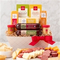 Hickory Farms Signature Flavors Gift Basket | Gourmet Sausage, Cheese & Mustard