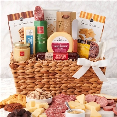 Hickory Farms Charcuterie Gift Basket | Premium Meat, Cheese, Cookies & Truffles