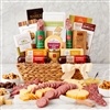 Hickory Farms Deluxe Charcuterie Basket | Sausage, Cheese, Mustard, Jam, Crackers & Cheese Cleaver