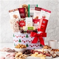 Hickory Farms Deluxe Merrymaker Gift Basketâ€‹ with Greeting Card