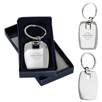 Messina Key Chain | Custom Laser Engraved Chrome Keychain