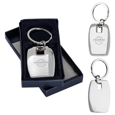 Messina Key Chain | Custom Laser Engraved Chrome Keychain