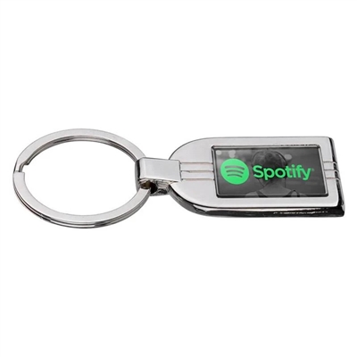 Bandiera Key Chain | Custom One Color Imprint Metal Key Holder