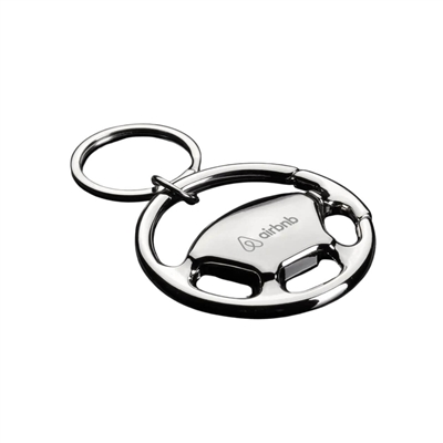 Rotella Laser Engraved Key Chain | Custom Steering Wheel Keychain