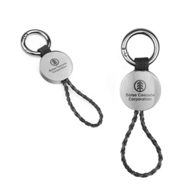 CircleEdge Wristlet Keychain Laser Engraved | Custom Promotional Keychains