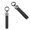 CoreLeather Gun Metal Keychain Laser Engraved | Custom Promotional Keychains