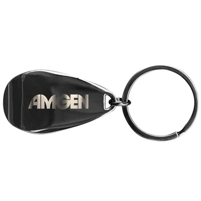 Gunmetal Apri Bottle Opener Key Chain Laser Engraved | Custom Promotional Bottle Openers