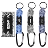 Laser Engraved Carabiner Box Knot Braided Key Chain | Custom Promotional Keychains