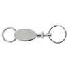 Elliptical Pull Apart Key Chain | Custom Laser Engraved Valet Keychain
